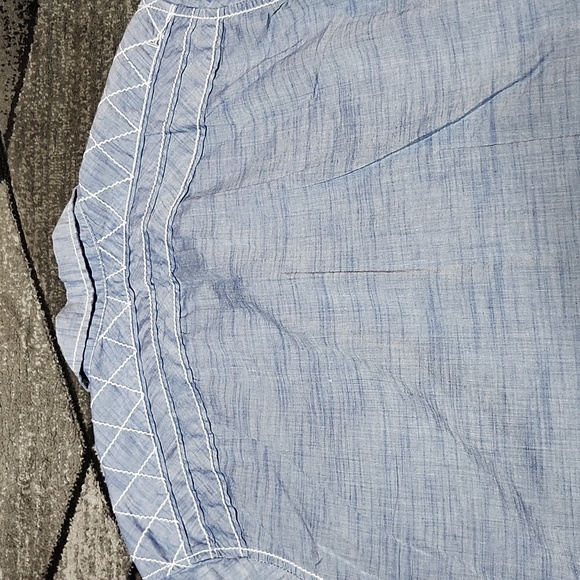 BUCKLE BLACK NO. 48 TAILORED FIT PEARL WHITE SNAP-BUTTON LONG-SLEEVED SHIRT M - Picture 11 of 14